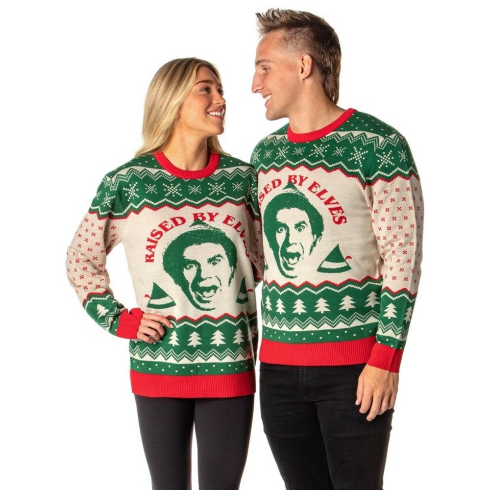 ELF Raised by Elves Festive Sweater